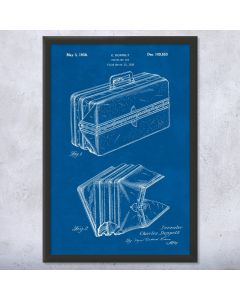Expandable Suitcase Patent Framed Print