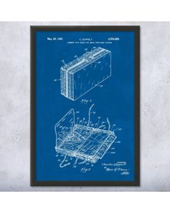 Luggage Suitcase Patent Framed Print