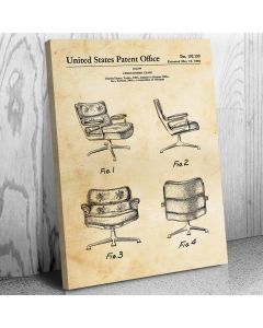 Eames Office Chair Canvas Art Print