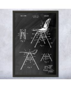 Eames Nesting Chair Framed Print