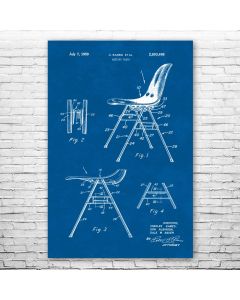Nesting Chair Poster Patent Print