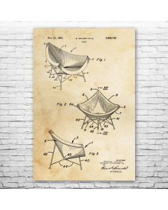 Chair Poster Patent Print