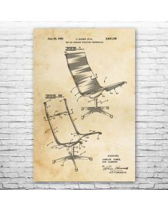 Office Chair Patent Print Poster