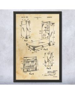 Murphy Bed Patent Framed Print