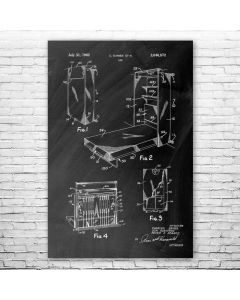 Murphy Bed Poster Patent Print