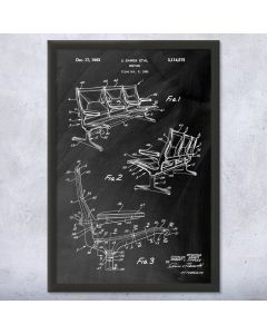 Eames Airport Terminal Chairs Framed Print