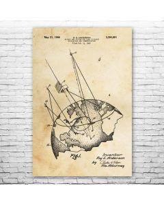 GPS Navigation Satellite Poster Print