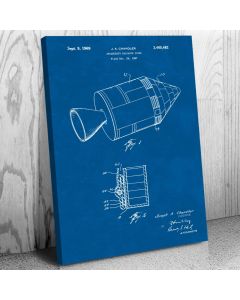 NASA Spacecraft Radiation Cover Canvas Patent Art Print