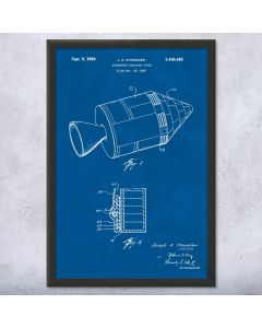 NASA Radiation Cover Patent Framed Print
