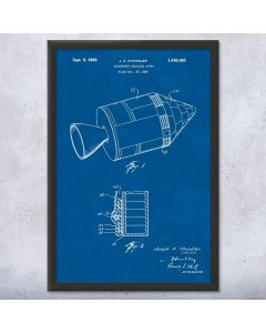 NASA Spacecraft Radiation Cover Framed Print