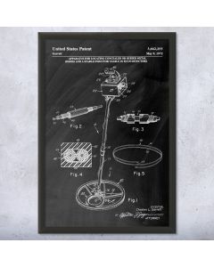 Metal Detector Framed Patent Print