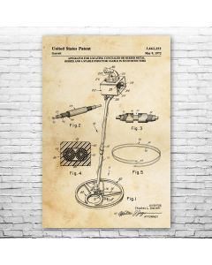Metal Detector Patent Print Poster