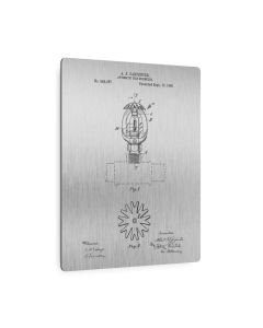 Automatic Fire Sprinkler Patent Metal Print