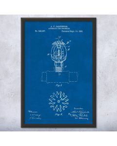 Automatic Fire Sprinkler Patent Framed Print