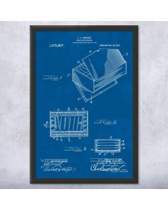 Humidor Cigar Box Patent Framed Print