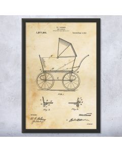 Baby Carriage Patent Framed Print