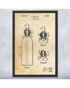 Baby Bottle Patent Print