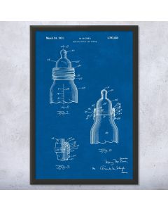 Baby Nursing Bottle Patent Framed Print