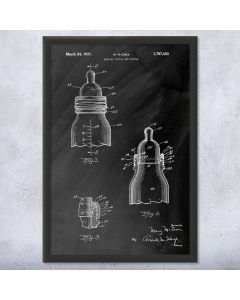 Baby Nursing Bottle Patent Framed Print