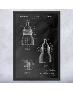Baby Nursing Bottle Patent Print