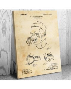 Anesthesia Face Mask Patent Canvas Print