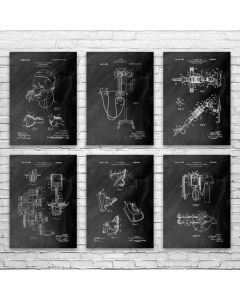 Anesthesia Patent Posters Set of 6
