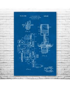 Anesthesia Machine Poster Patent Print