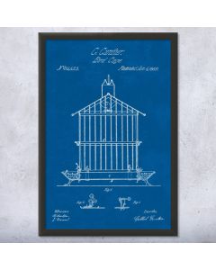 Bird Cage Patent Framed Print