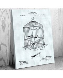 Bird Cage Perch Canvas Print