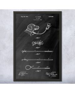 Dog Leash Patent Framed Print