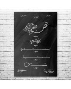 Dog Leash Poster Patent Print