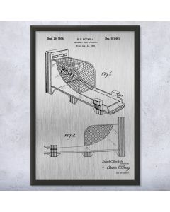 Skee Ball Framed Patent Print