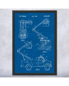 HI-Ranger Utility Truck Patent Framed Print