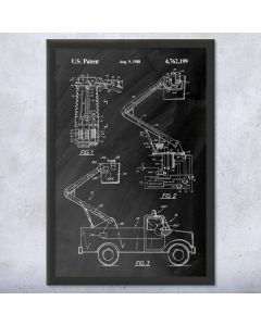 HI-Ranger Utility Truck Framed Patent Print