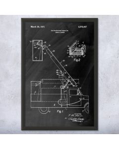 Utility Truck Framed Patent Print