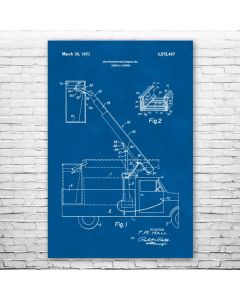 Utility Truck Patent Print Poster