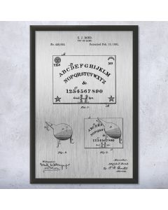 Ouija Board Framed Patent Print