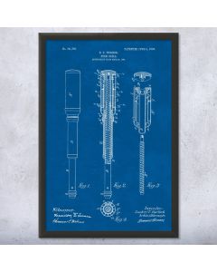 Push Drill Framed Patent Print