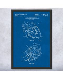 Human Heart Patent Framed Print