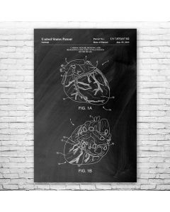 Human Heart Patent Print Poster
