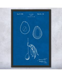 Hass Avocado Patent Framed Print
