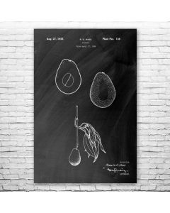 Hass Avocado Patent Print Poster
