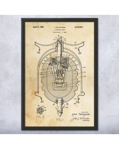 Pineapple Mine Framed Patent Print