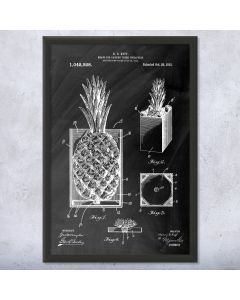 Pineapple Crate Patent Print