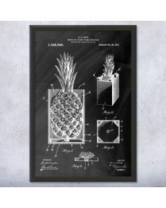 Pineapple Crate Patent Print