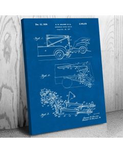 Tow Truck Lift Patent Canvas Print