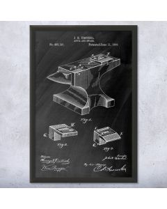 Blacksmith Anvil Framed Patent Print