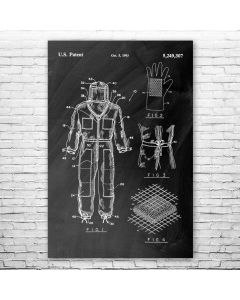 Beekeepers Suit Patent Print Poster