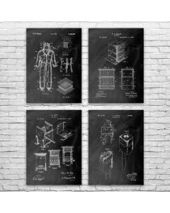 Beekeeping Patent Posters Set of 4