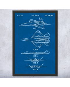 F-23 Fighter Jet Patent Framed Print